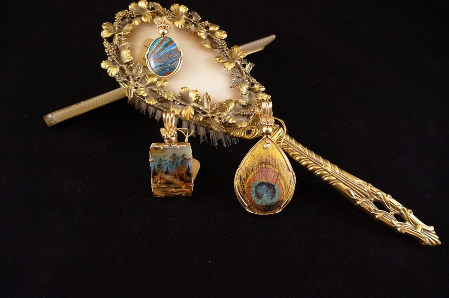 ASHEVILLE JEWELRY COLORFUL PENDANTS BILTMORE STARFIRE